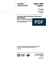 Nor NBR-17505 (2006) Armazenamento Líquidos Combustíveis e inflamáveis, COMPLETA