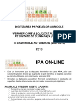 Utilizare IPA Online- Fermier Cu Solicitari SAPS Anterioare_2013