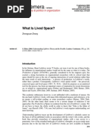 What Is Lived Space?