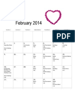 February 2014 Calendar
