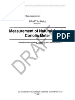 Measurement of Gas Natural by Coriolis Meter