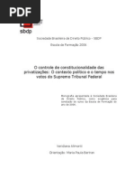 71_Veridiana Alimonti - O Controle de Constitucionalidade Das Privatizacoes