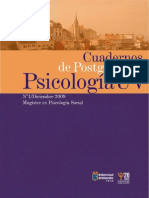 Cuaderno de Postgrado Psicologia Uv