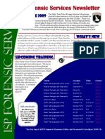 Is P Forensic Services Newsletter Spring 2009