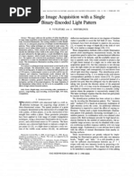 Range Image Acquisition with a Single
Binary-Encoded Light Pattern