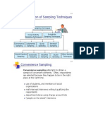 Classification of Sampling Techniques: Convenience Sampling Attempts To Obtain A