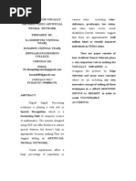 Abstract & Fullpaper-Abet Tool for Visually Impaired Using Artificial Neural Network