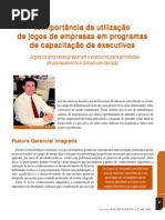 A importância da utilização de Jogos de Empresas em programa