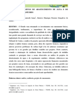 Analise Projetos Abastecimento Agua Esgotamento Sanitario