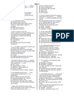 SAT Vocabulary Multiple Choice