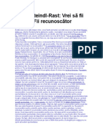 David Steindl-Rast - Vrei să fii fericit - Fii recunoscător