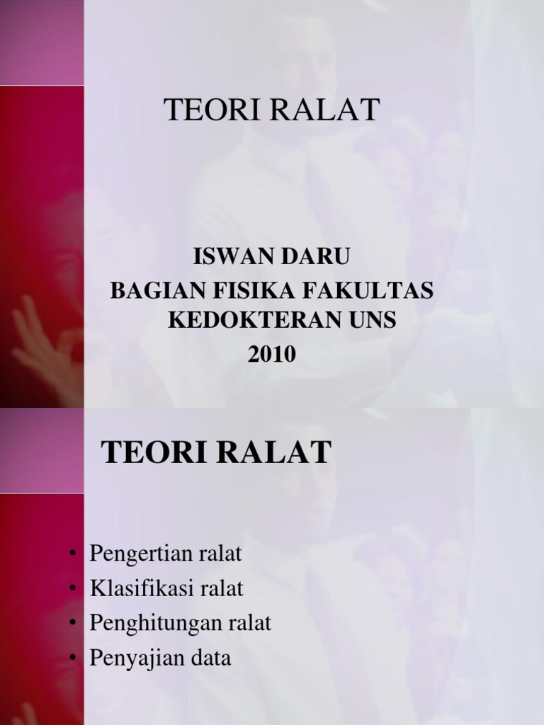 TEORI RALAT New | PDF
