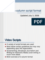 Two-Column Script Format