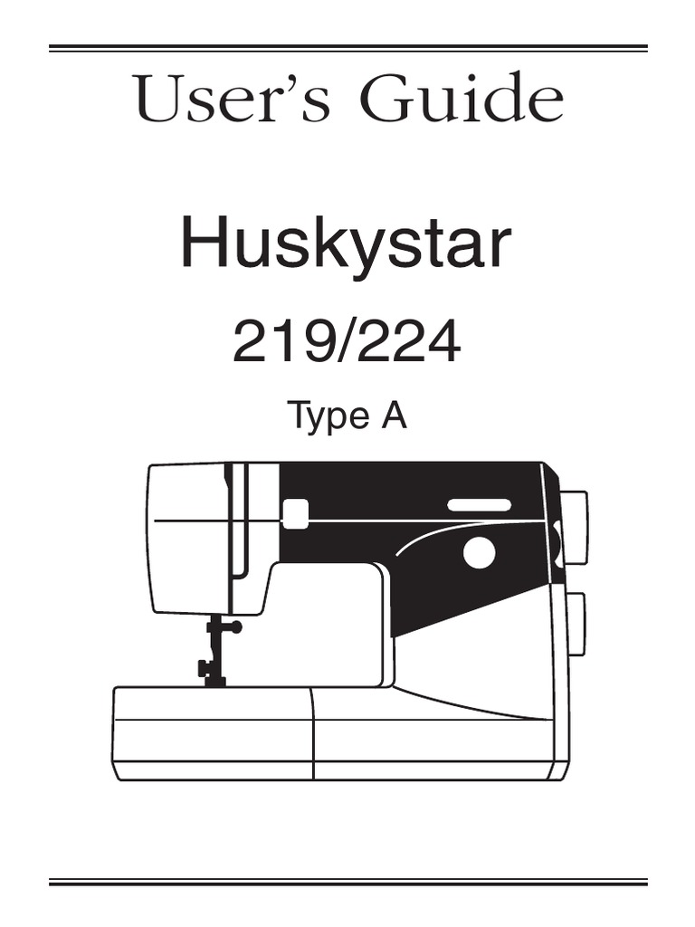 Huskystar 219 224 Manual En | Sewing Machine | Seam (Sewing)