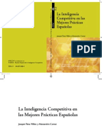 La Inteligencia Competitiva en Las Mejores Prácticas Españolas, Tena & Comai