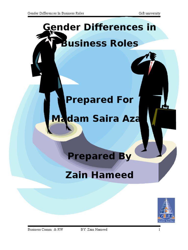 Gender Roles in Business Dynamics | PDF | Leadership | Occupational ...