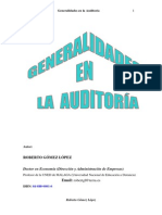 GOMEZ LOPEZ ROBERTO - Generalidades en La Auditoria
