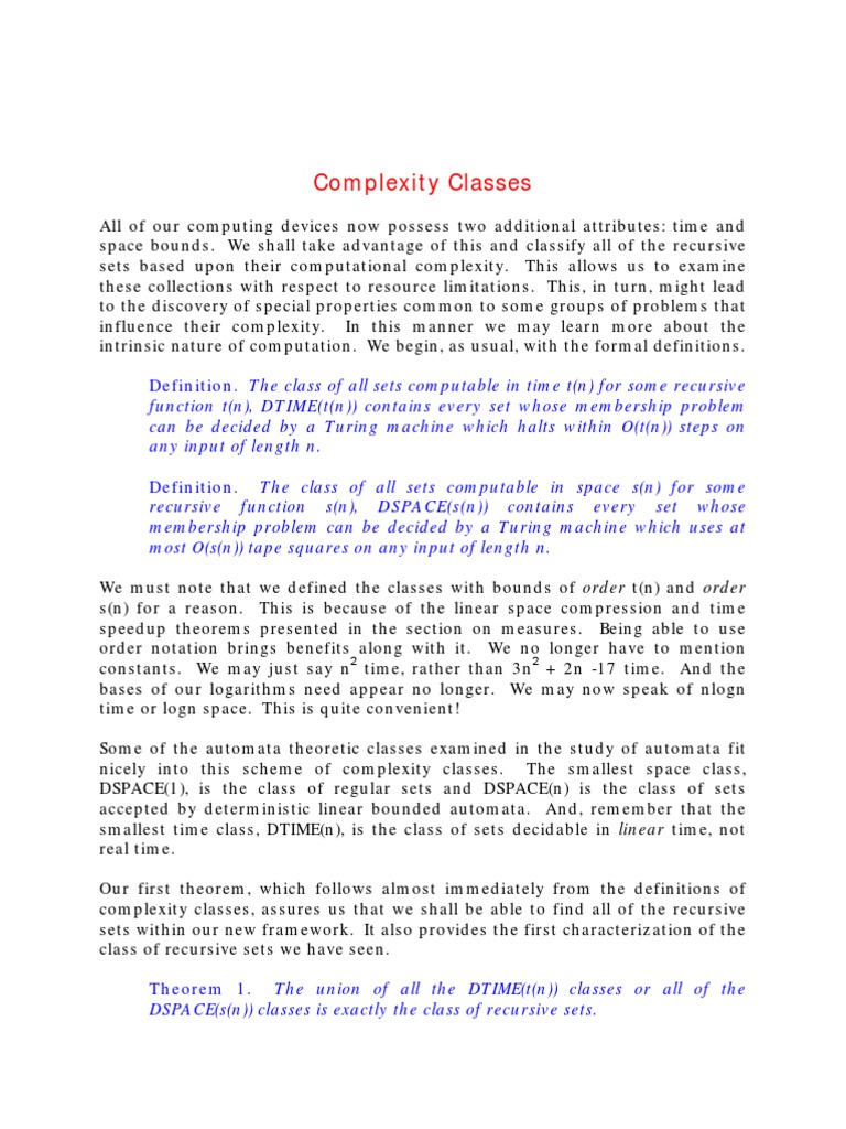 Kentucky Classes | PDF | Computational Complexity Theory | Algorithms