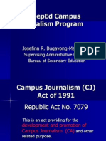 The DepEd Campus Journalism Program