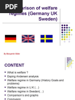 A Comparison of Welfare Regimes (Germany UK and Sweden)