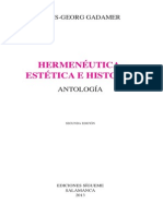 Estética y Hermeneutica - Gadamer