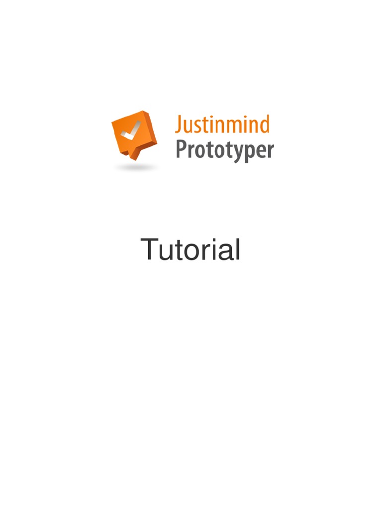 Justinmind Prototyper Tutorials | PDF | Button (Computing) | Point And ...