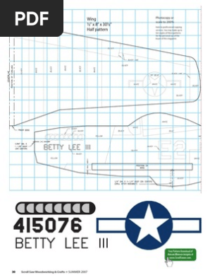 Airplane Whirligig Pattern 1