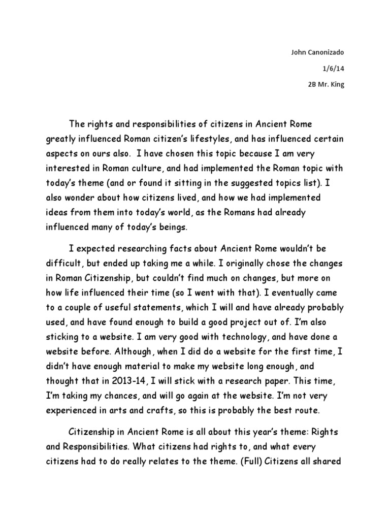 Benefits of roman citizenship image