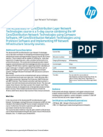 Course Overview: Accelerated HP Core/Distribution Layer Network Technologies (HL045 - 00646351)