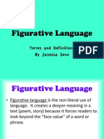 Figurative Language: Terms and Definitions by Janessa Senn
