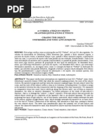 A CORRIDA ATRÁS DO OBJETO