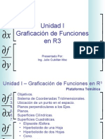 Unidad I Graficación de Funciones en R3: Presentado Por: Ing. Julio Cubillán MSC