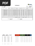Slab Rebar Cutting List Sample | PDF | Real Estate | Architectural Elements
