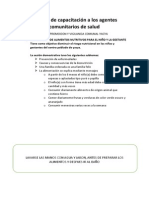 Talleres de Capacitación A Los Agentes Comunitarios de Salud