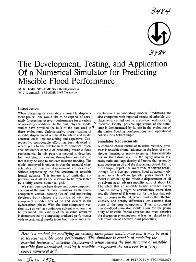 The Development, Testing, and Application of A Numerical Simulator For ...