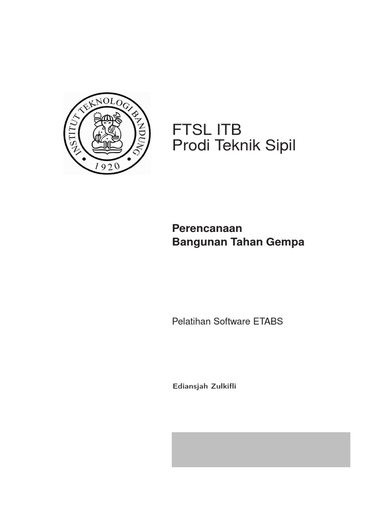 Perencanaan Bangunan Tahan Gempa