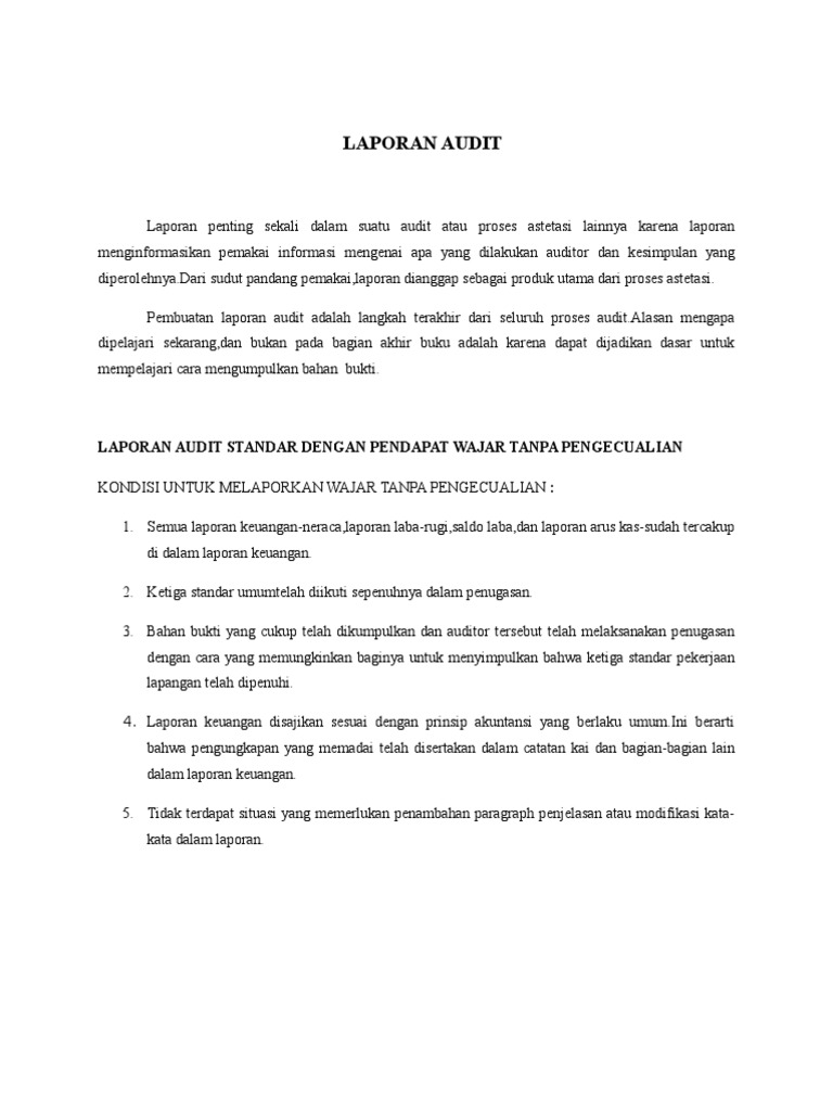 Laporan Audit