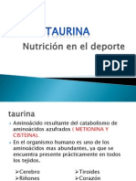 Efecto de La Taurina en El Rendimiento Físico