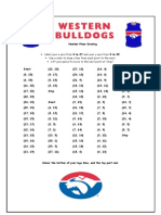 Western Bulldogs Co-Ordinates