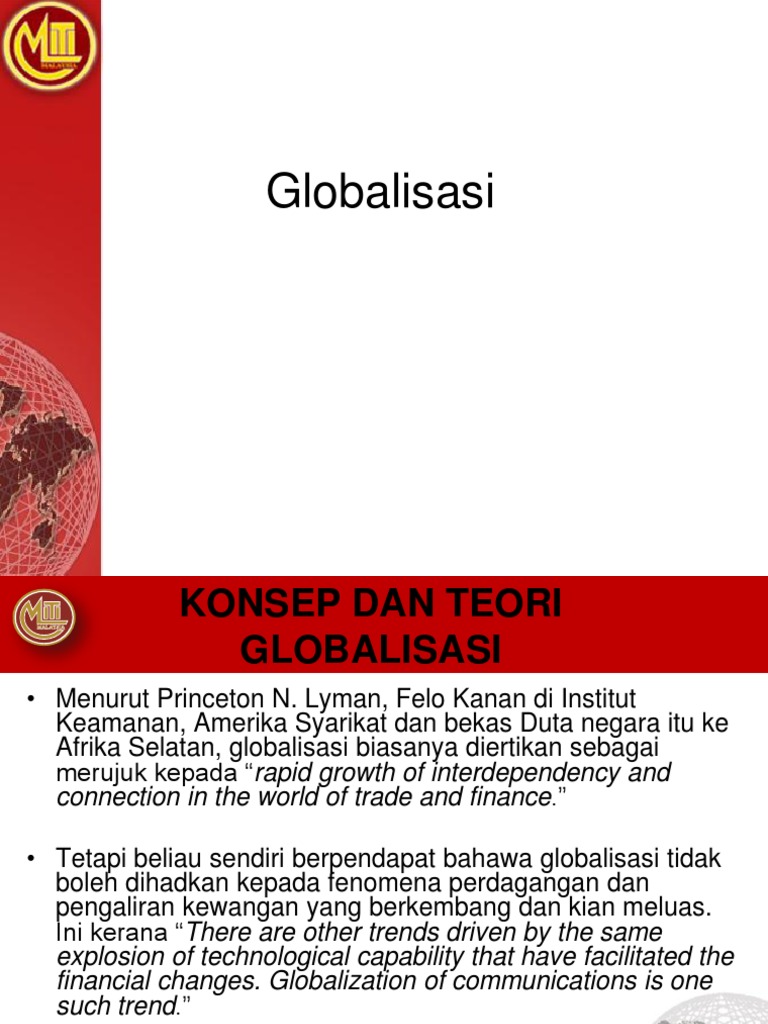 Globalisasi Dan Ekonomi Malaysia