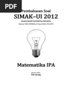 Download Pembahasan Soal SIMAK-UI 2012 Matematika IPA Kode 521 by Adelia Herlisa SN203026935 doc pdf