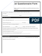 Investor List Questionnaire Updated