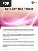 4Q13 LG Earnings Summarized Financial Statements