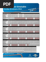 Adelaide Tram Timetable Overview | PDF | Rail Transport | Passenger ...