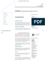 Saturnos - Documentación - Calendario de Turnos de Trabajo