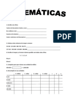 Actividades de Matematicas de 4º de Primaria