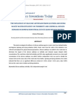 The Influence of Silicone Antifoam From Leather and Dying Waste Water Effluent On Turbidity and Chemical Oxygen Demand in Bompai Industrial Estate Kano Region Nigeria