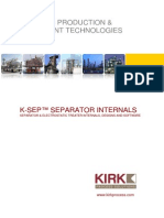 KIRK KSEP Separator Internals 2012