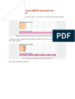 Using XL 07 Array INDEX Function For Weeks