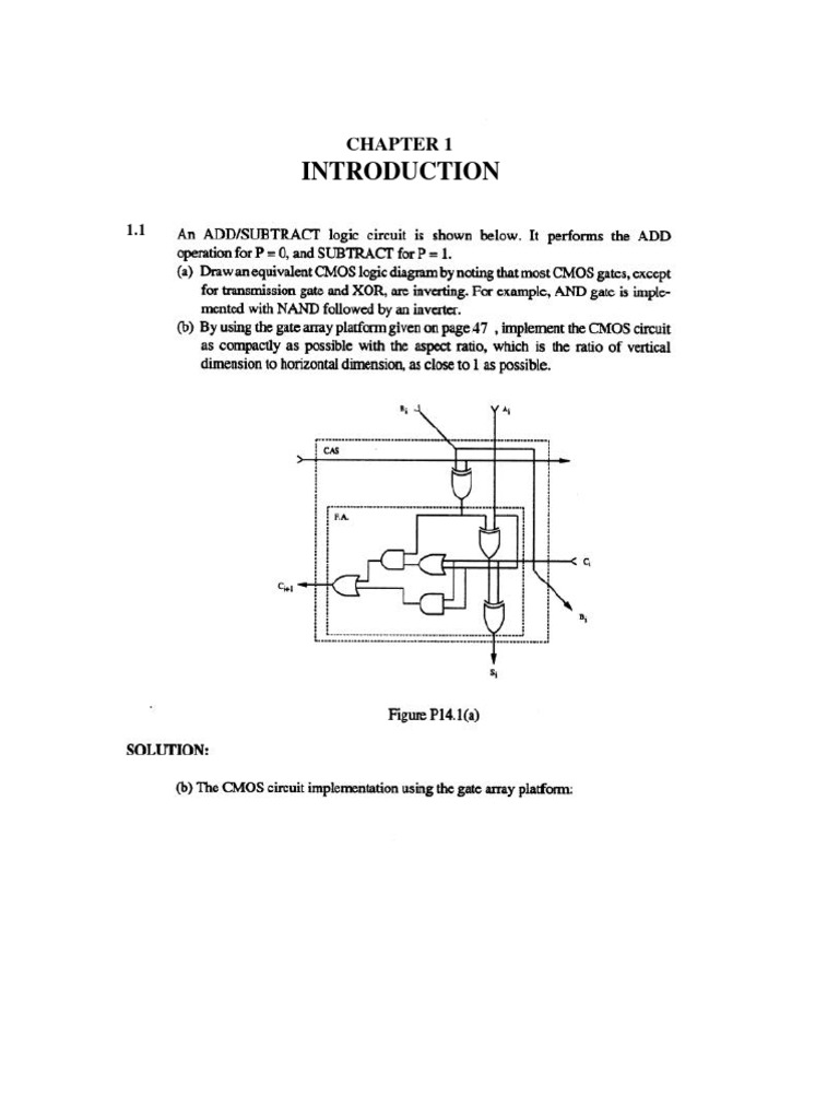 Cmos Digital Integrated Circuits Kang Solution Manual